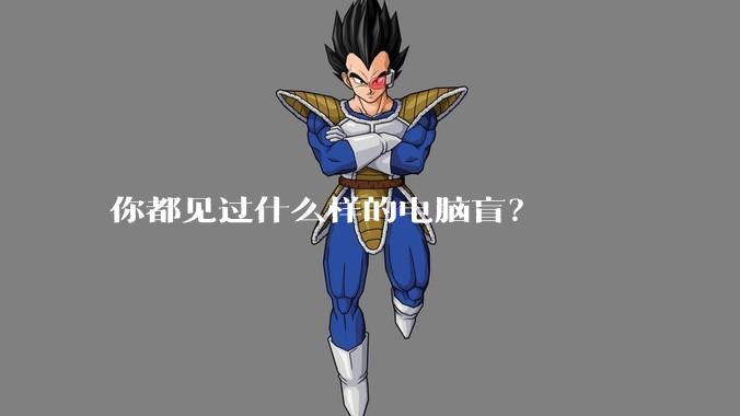 你都见过什么样的电脑盲？