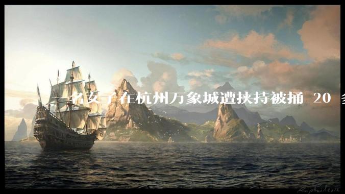 一名女子在杭州万象城遭挟持被捅 20 多刀，隆胸***体救了一命，这反映出哪些公安系统的问题？